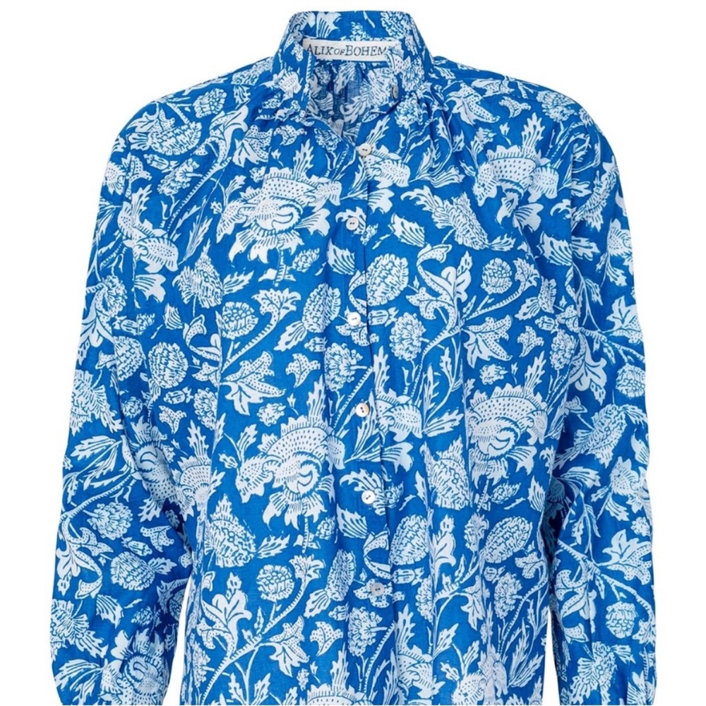 Alix of Bohemia Kiki Azure Garden Shirt - Picture 5 of 10